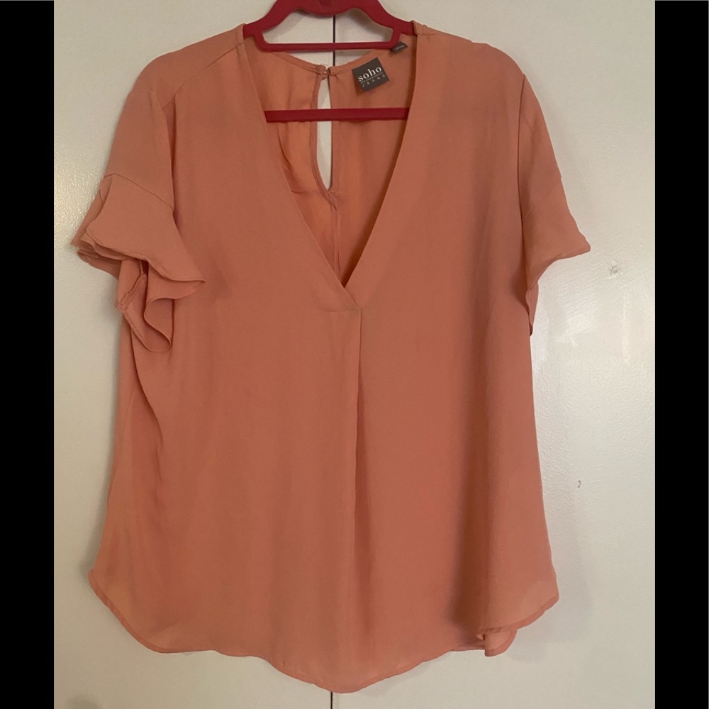 Dressy pink blouse